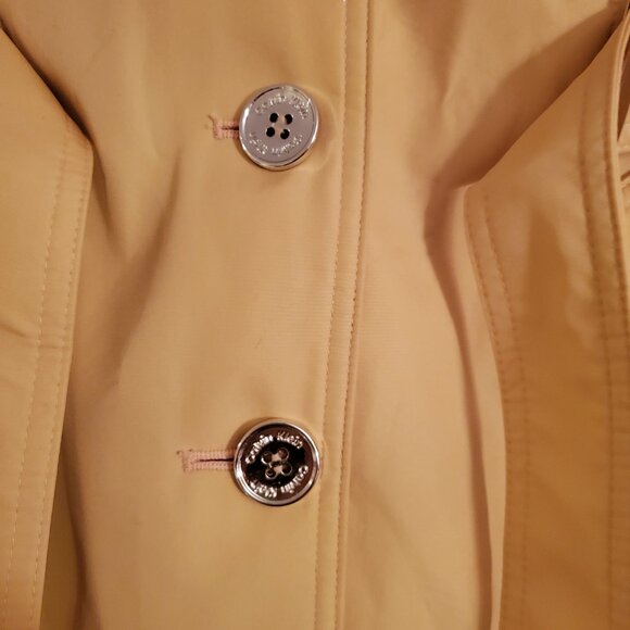 Calvin Klein XS Yellow Rain Trench Coat – Like New! - Picture 8 of 10